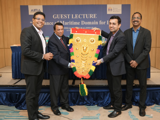 Guest Lecture on ‘Relevance of Maritime Domain for India’ by ice Admiral M P Muralidharan (AVSM & Bar, NM)