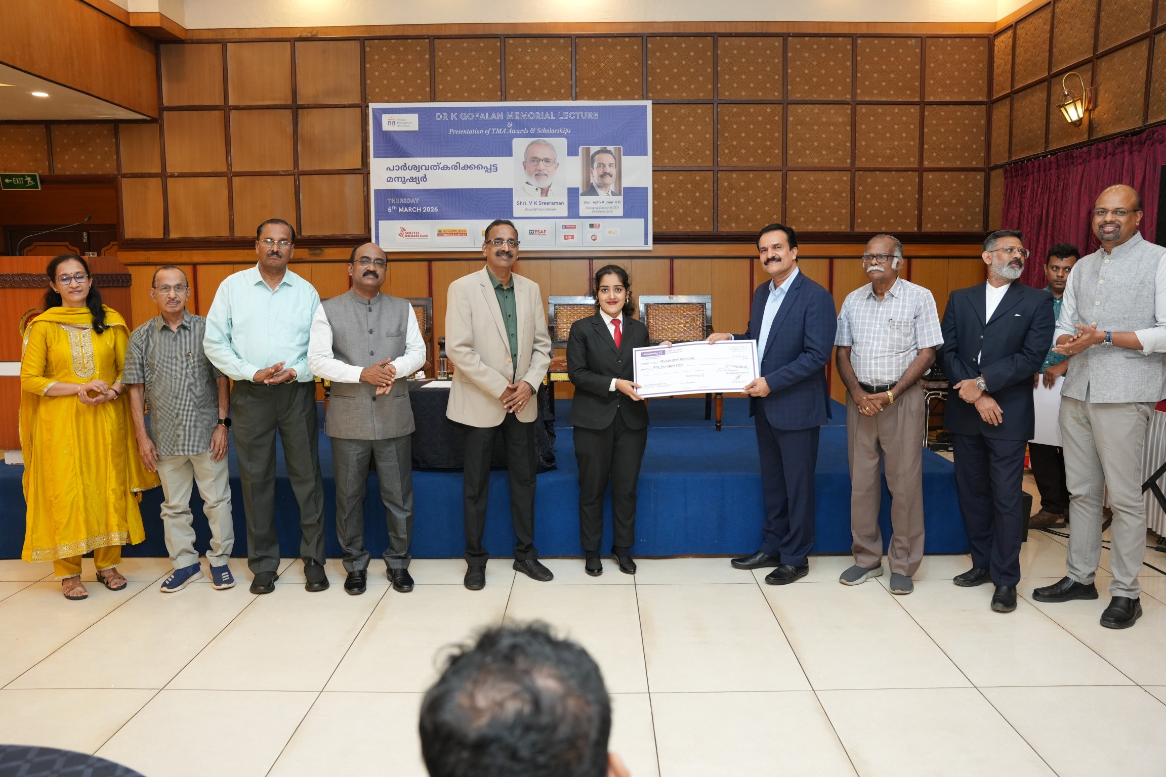 Dr. K. Gopalan Memorial Lecture & Presentation of TMA Awards