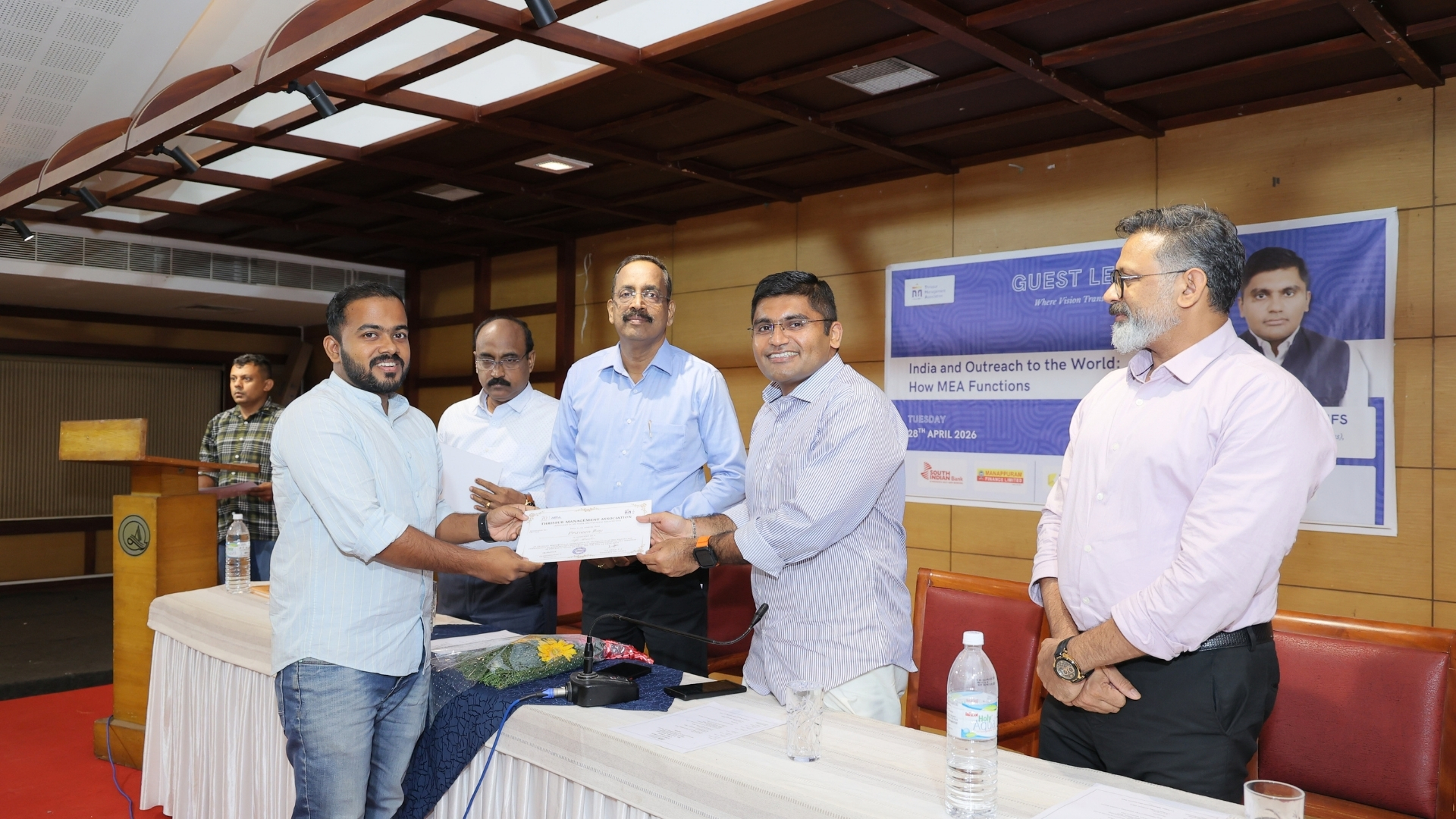 Guest Lecture : Mr. Vasudev Ravi, IFS