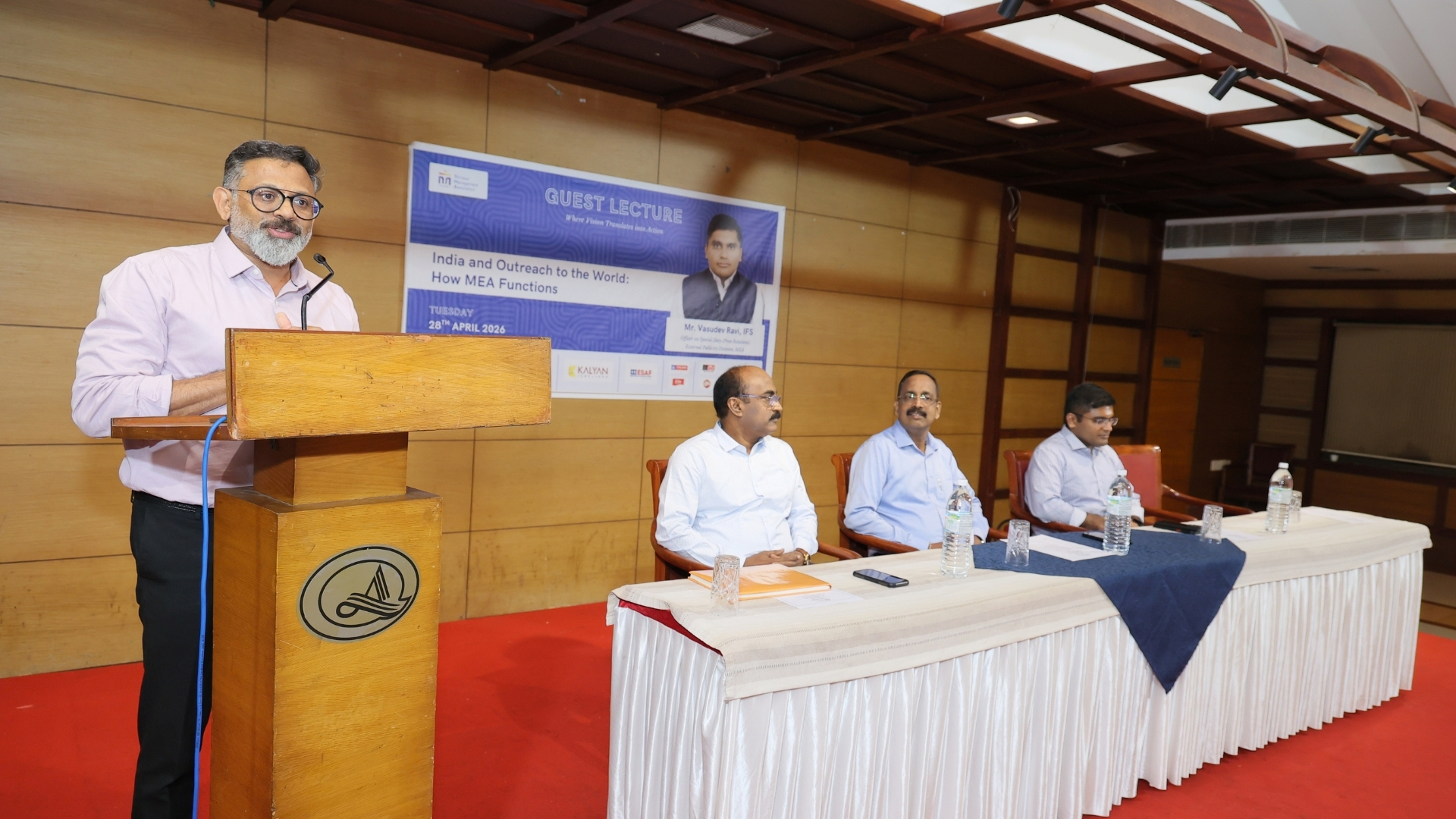 Guest Lecture : Mr. Vasudev Ravi, IFS