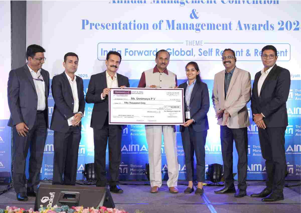 TMA Dhanalakshmi Scholarship: Ms. Unnimaya P. V.