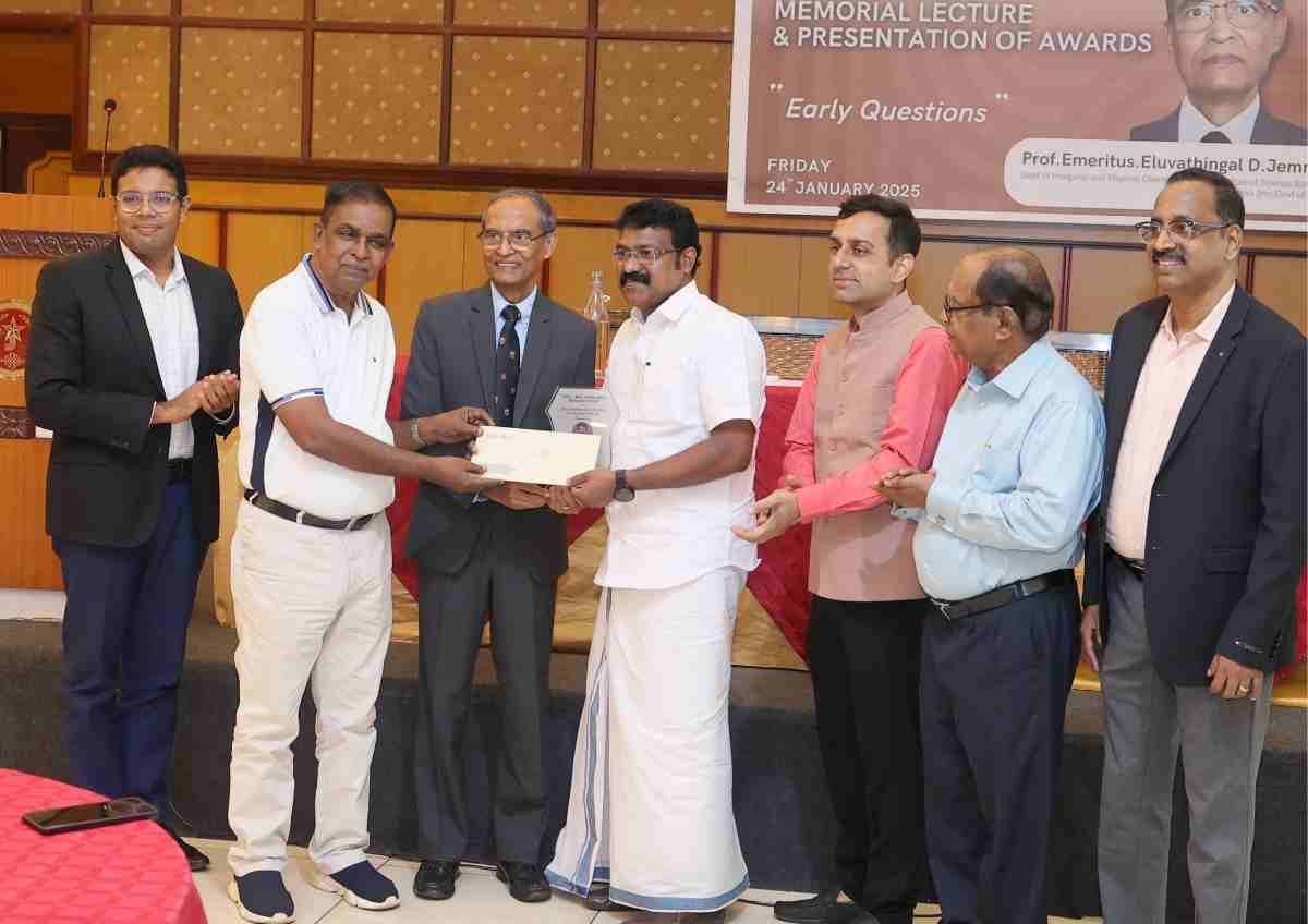 Mrs. Geetha Ravi Memorial Award for Best Mathematics Teacher in Thrissur District: Mr. Joby K. J